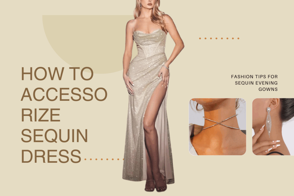 How to accessorize sequin dress