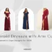 MIssacc Bridesmaid Dresses with Arm Coverage