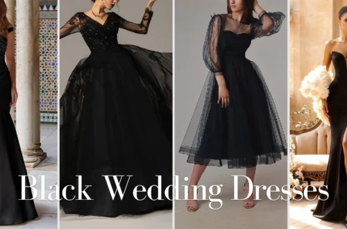 Missacc Black Wedding Dresses