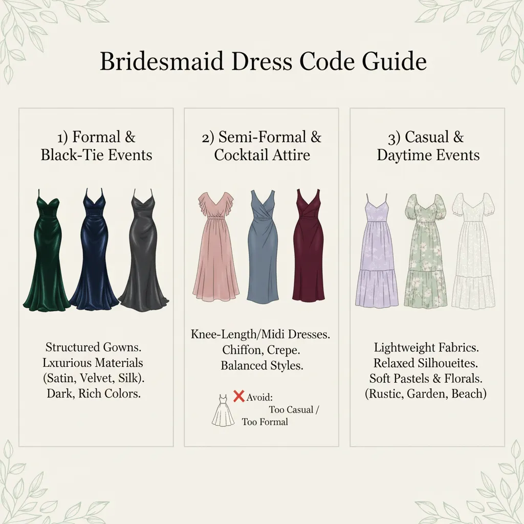 Bridesmaid Dress Code Guide