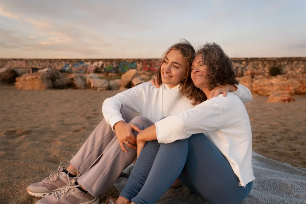 smiley women beach scaled