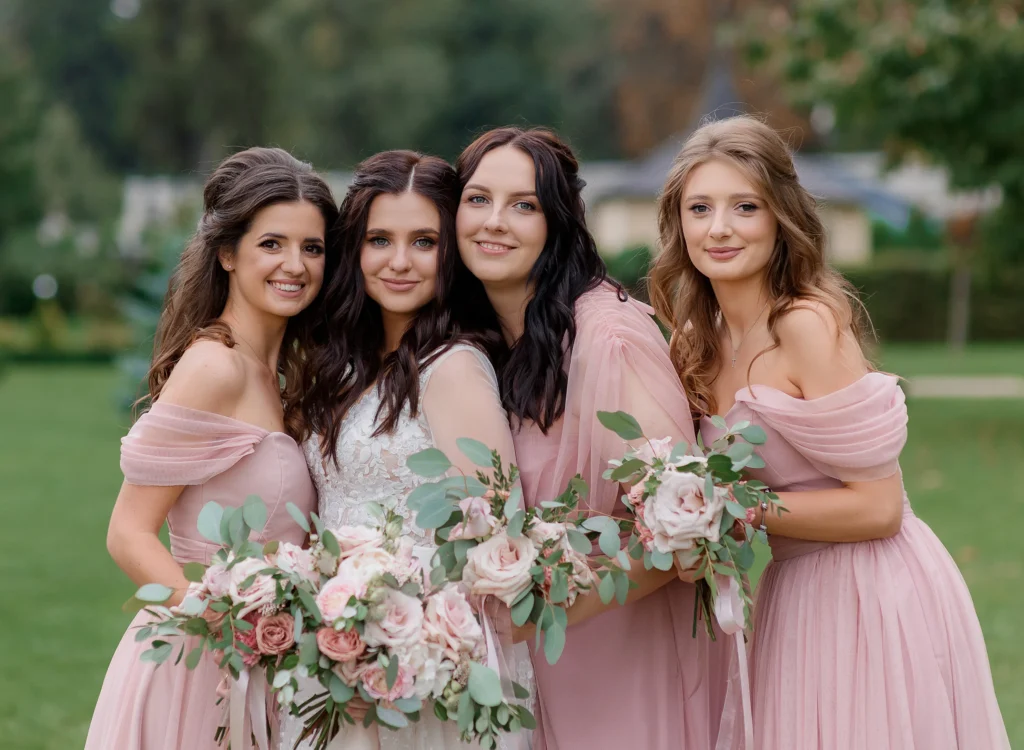 missacc pink bridesmaid dresses