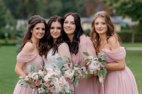 missacc pink bridesmaid dresses