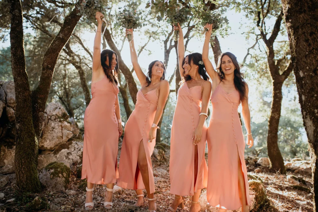 Missacc Coral Bridesmaid Dresses