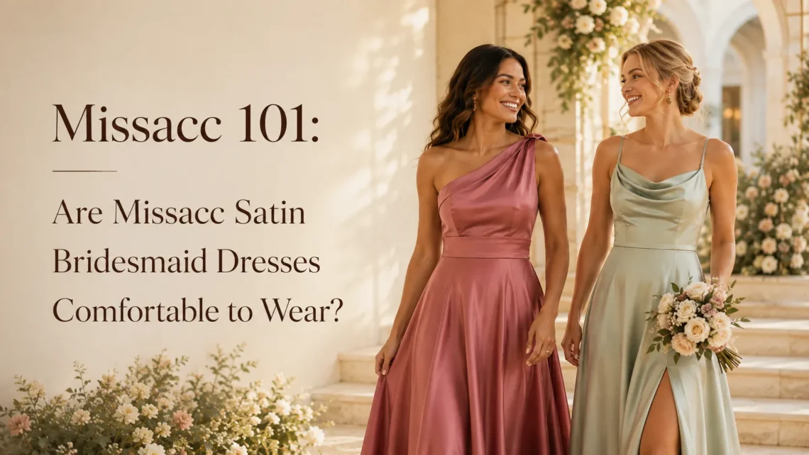 missacc satin bridesmaid dresses